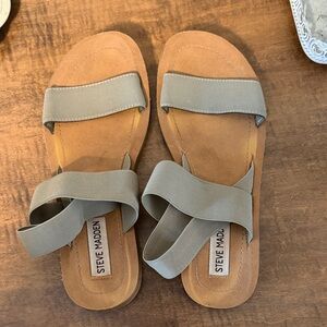 Steve Madden Brown and Gray Sandals
